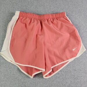 Nike Running Shorts Girls XL Coral White Dri-FIT Tempo Side Mesh Dolphin Hem